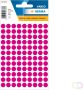 Herma Multipurpose etiketten Ã 8 mm rond roze permanent hechtend om met de hand te - Thumbnail 1